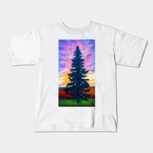 Pastel painting - pine tree Kids T-Shirt